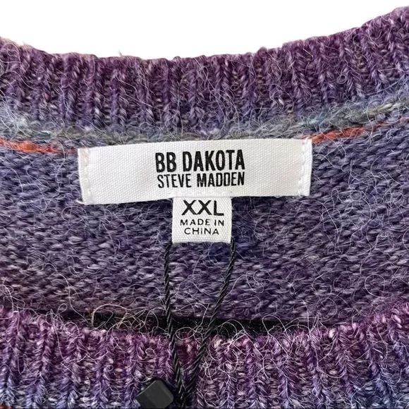 BB Dakota by Steve Madden Ombre Sweater  Pink  Women's Sz  XXL NWT MSPR $89 - Picture 7 of 10